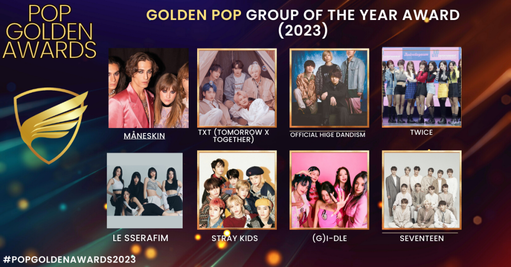 Pop Golden Awards Nominations Korean Acts Shine Bright with Blackpink